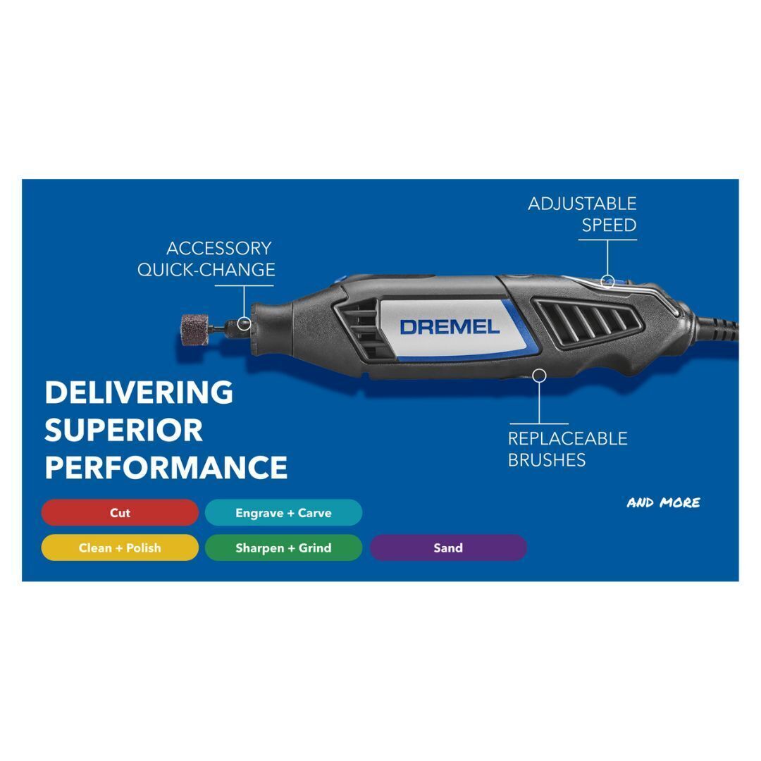 Dremel 4000-2/32 Variable Speed Rotary Tool - 2 Attachments & 32 Accessories