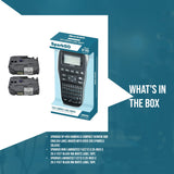 SparkGo SP-H55 Hebrew & English Label Maker Bundle (Black) w/ T-221E & T-A221E