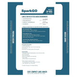 SparkGo SP-H55 Hebrew & English Label Maker Bundle (Black) w/ T-221E & T-A221E