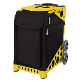ZUCA Stealth Insert Bag and Yellow Frame with Flashing Wheels