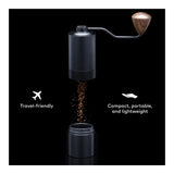 CW-HCG ChefWave Aluminum Alloy Manual Conical Burr Coffee Grinder Bundle