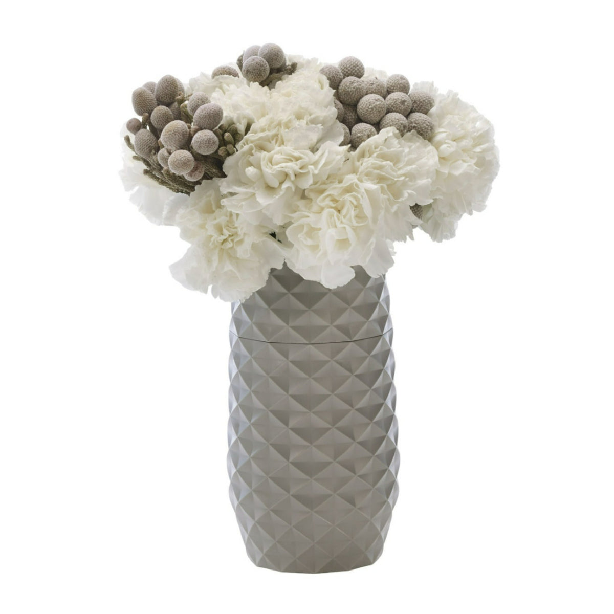 Amaranth 10-Inch Floral Care Impact Resistant Smarter Vase (Cool Gray Diamond) (Open Box)