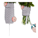 Amaranth 10-Inch Floral Care Impact Resistant Smarter Vase (Cool Gray Diamond)