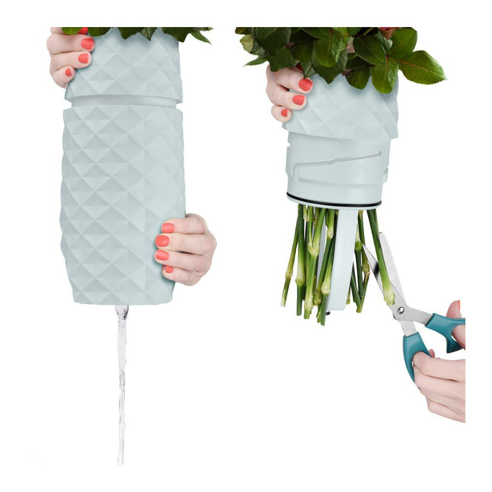 Amaranth 10-Inch Floral Care Impact Resistant Smarter Vase (Teal)