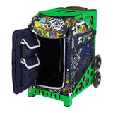 Zuca Green Sport Frame with Removable Insert Gaming Bags and Lunchbox Bundle