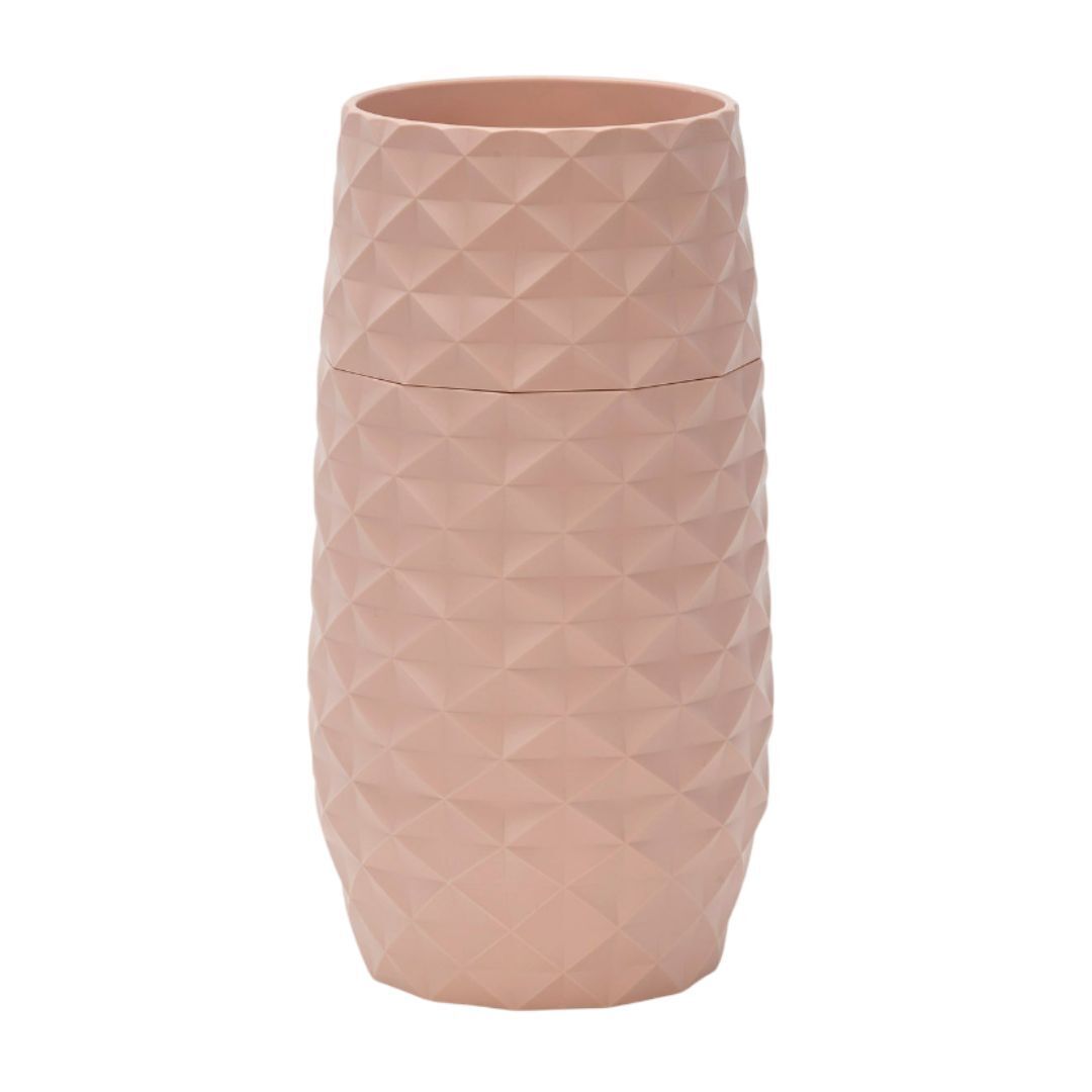 Amaranth Diamond Pattern 7.5-Inch Vase with Water Draining Specialty