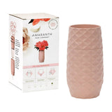 Amaranth Diamond Pattern 7.5-Inch Vase with Water Draining Specialty