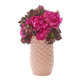 Amaranth Diamond Pattern 7.5-Inch Vase with Water Draining Specialty