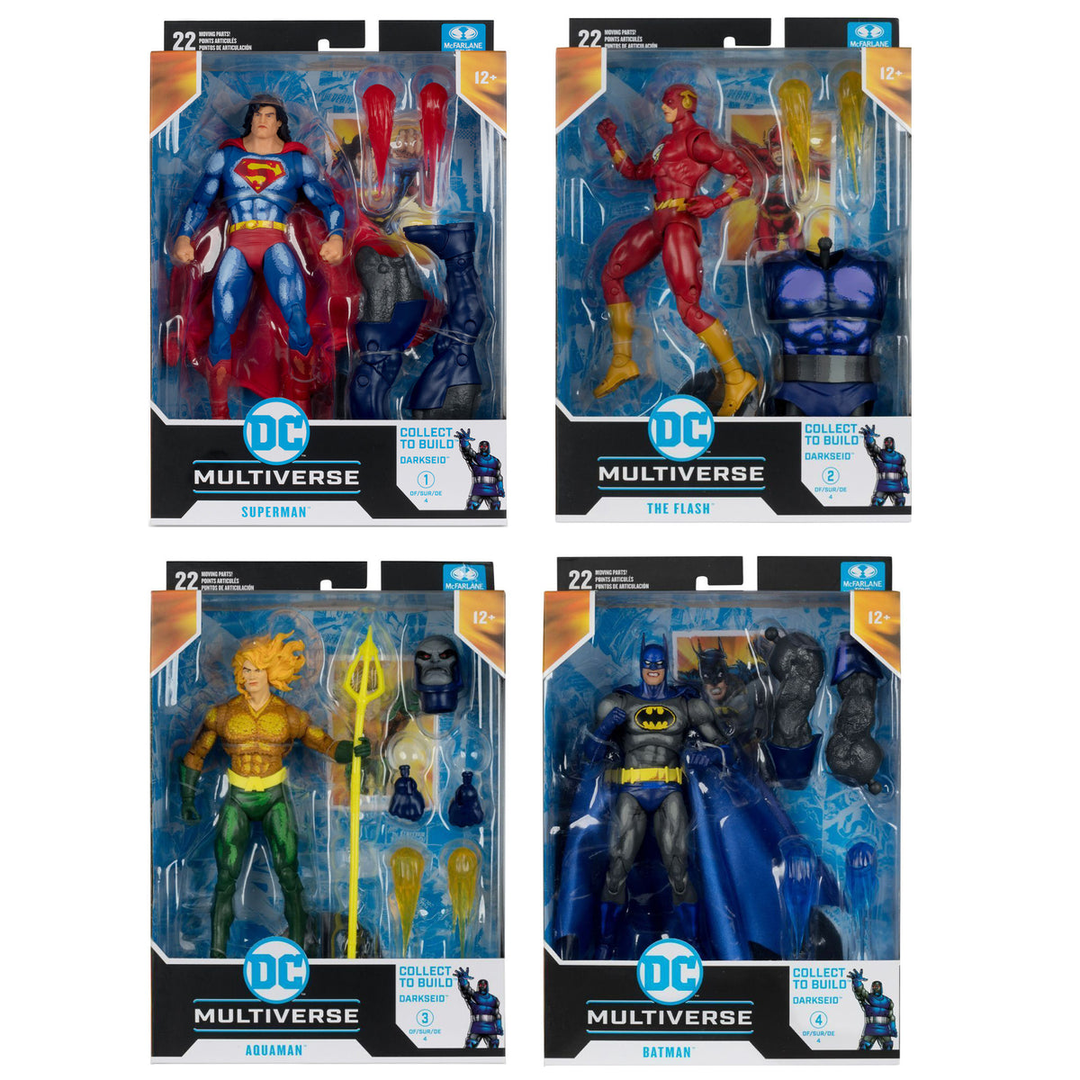 McFarlane Toys DC Multiverse Justice League Task Force Superman Figure Bundle