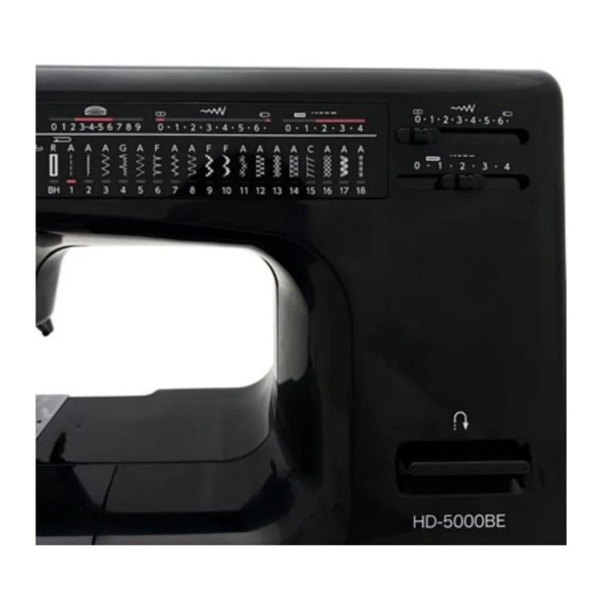 Janome HD 5000 Black Edition Heavy Duty Sewing Machine with Aluminum Body