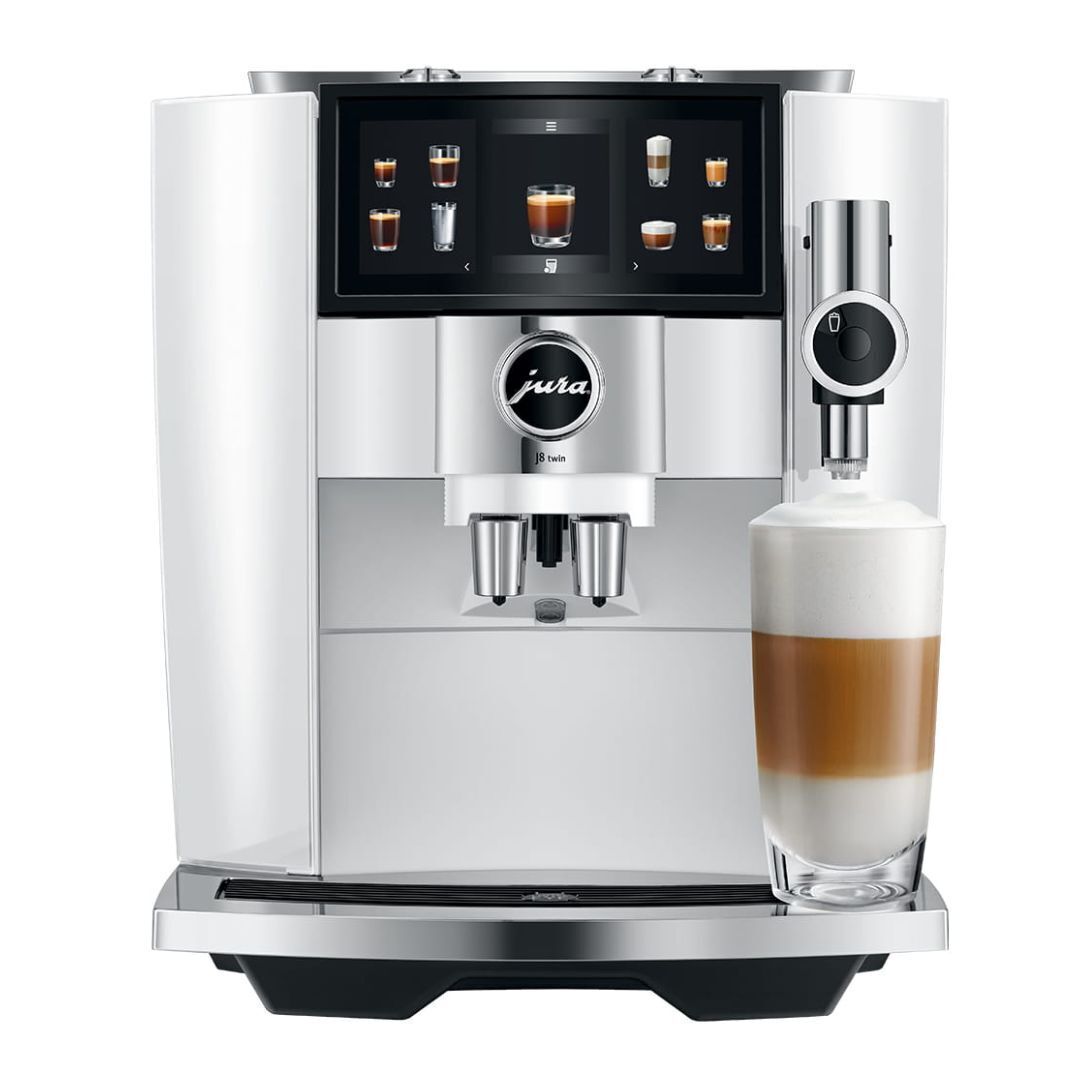 Jura J8 twin Diamond White Automatic Coffee Machine