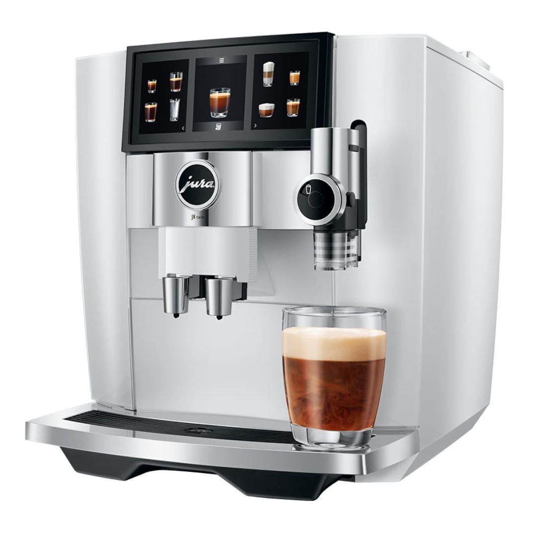 Jura J8 twin Diamond White Automatic Coffee Machine