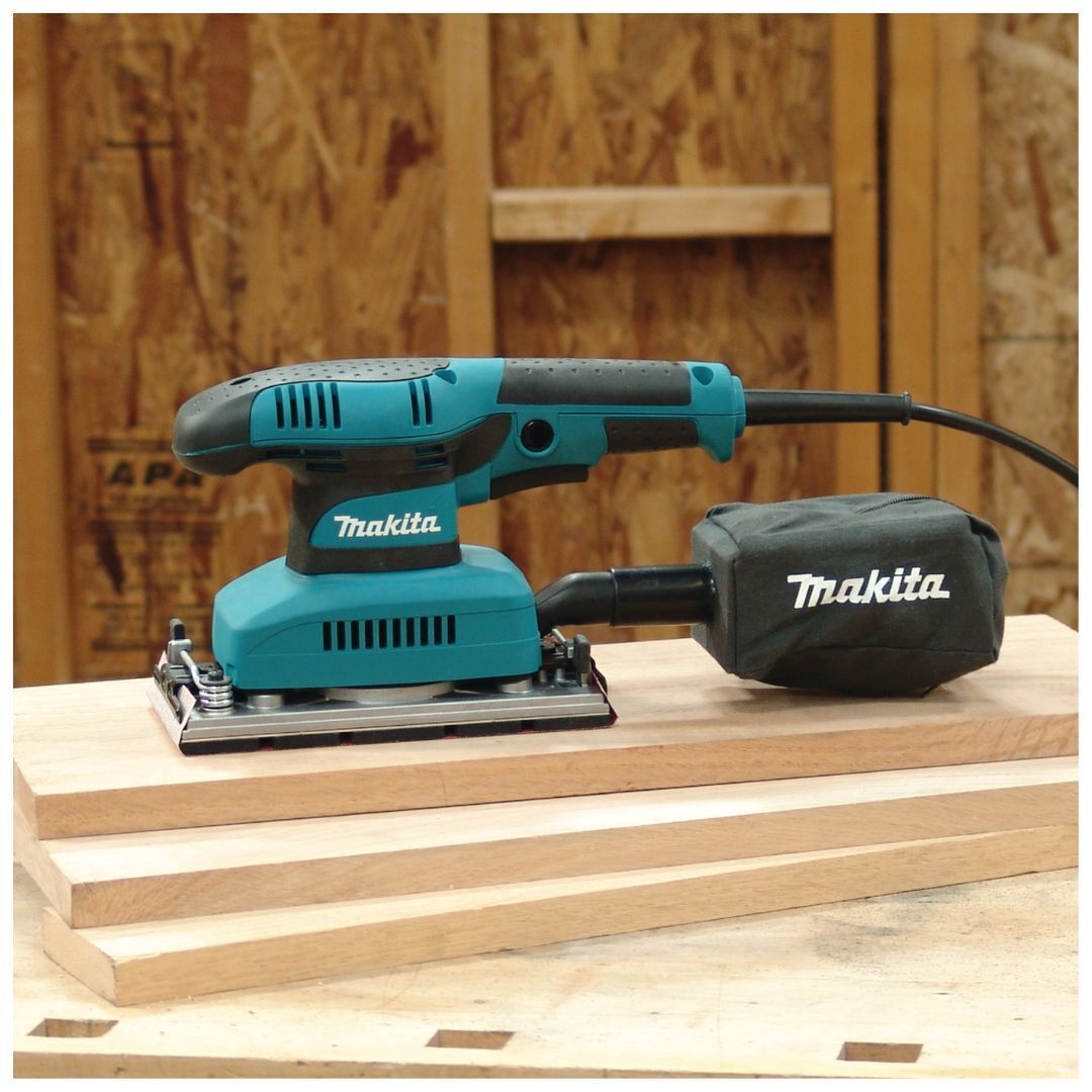 Makita Sheet Finishing Sander, 1/3 In, 1.7 A, Teal (BO3710)