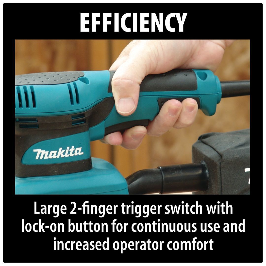 Makita Sheet Finishing Sander, 1/3 In, 1.7 A, Teal (BO3710)