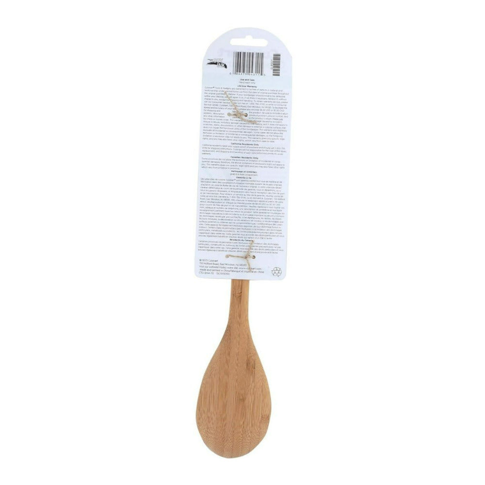 Cuisinart GreenGourmet Bamboo Solid Spoon with Warm Natural Oil Finish
