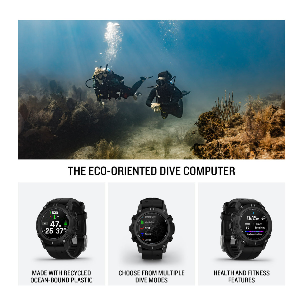 Garmin Descent G2 Dive 45mm GPS Smart Watch Black