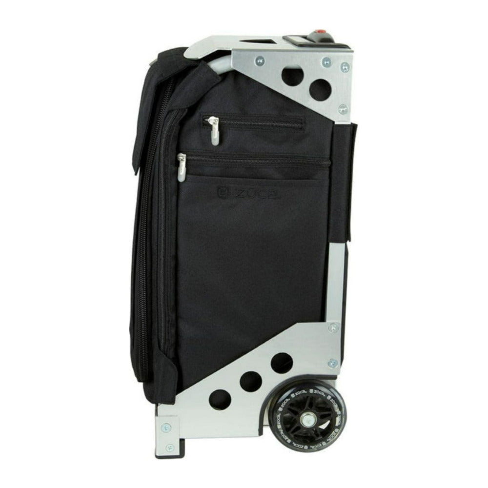 Zuca Flyer Rolling Carry On Case Travel Bag with Black and Silver Frame