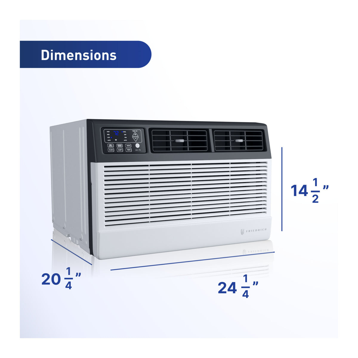 Friedrich Uni Fit Smart Thru The Wall 230 V Air Conditioner with Heating