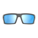 SPY Optic Rebar SE Matte Gray and Happy Boost Polar Ice Blue Mirror Sunglasses