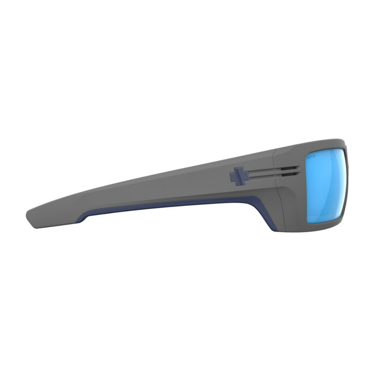 SPY Optic Rebar SE Matte Gray and Happy Boost Polar Ice Blue Mirror Sunglasses