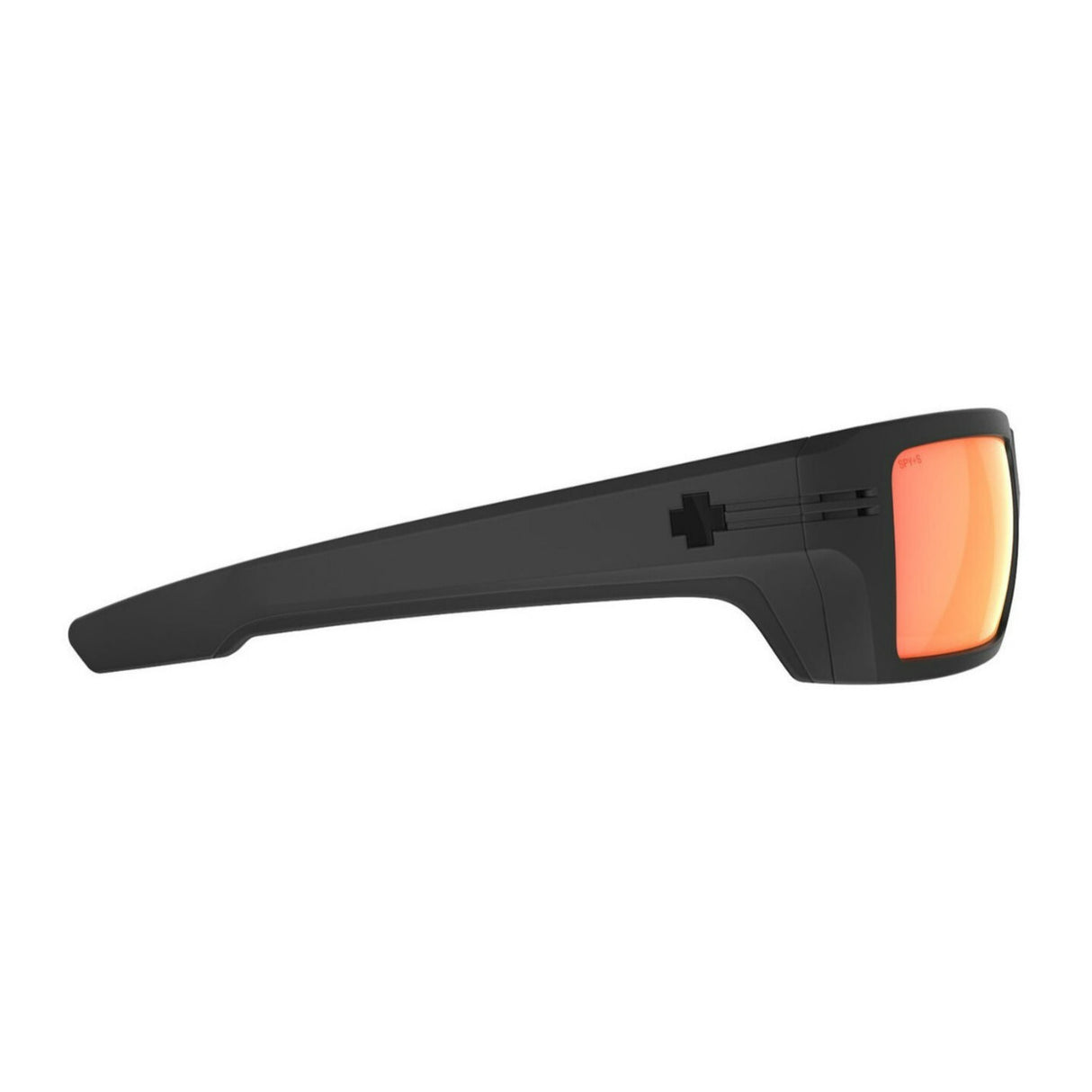 SPY Optic Rebar SE Matte Black and Happy Boost Polar Orange Mirror Sunglasses