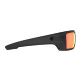 SPY Optic Rebar SE Matte Black and Happy Boost Polar Orange Mirror Sunglasses