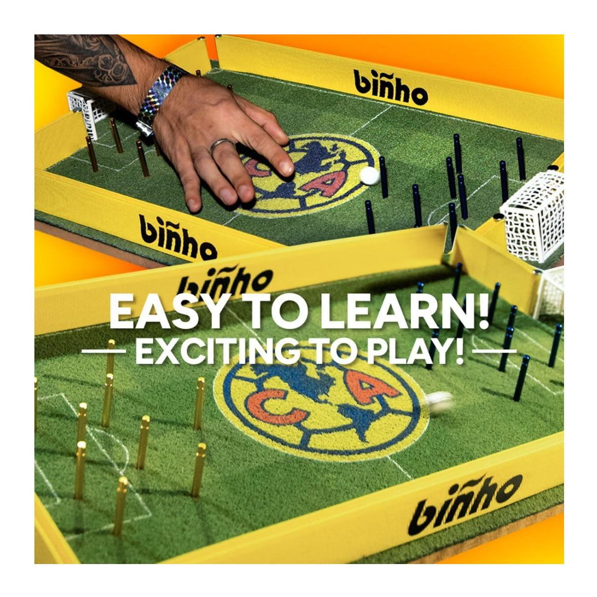 Binho Board Club America Football Edition Two Player Classic Board Game