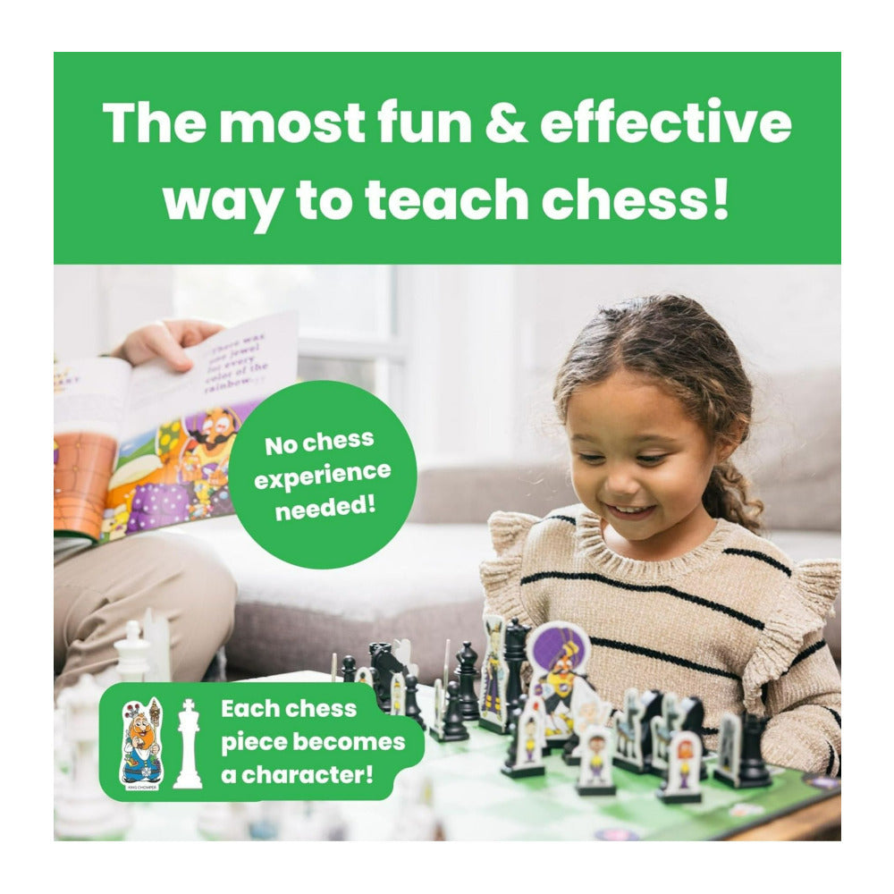 Story Time Chess Level 1 Kids Sets and Level 2 Strategy Expansion Set Bundle