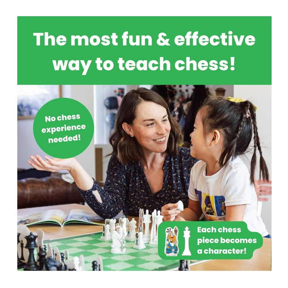 Story Time Chess Level 1 Kids Sets and Level 2 Strategy Expansion Set Bundle