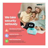 Miko Mini Interactive GPT Powered Blue AI Kids Robot for STEAM Learning