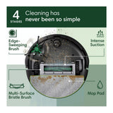 iRobot Roomba 105 Wi Fi Ready Combo Black Robot Vacuum and Mop with 70x Suction