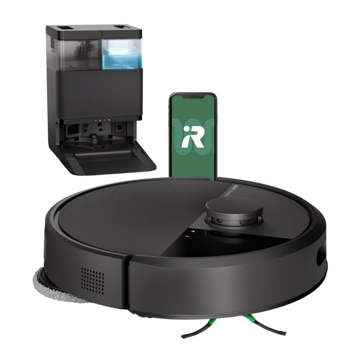 iRobot Roomba Plus 405 70x Suction Black Combo Robot Vacuum with