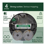 iRobot Roomba Plus 405 70x Suction Black Combo Robot Vacuum with AutoWash Dock