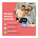 Miko Mini Interactive GPT Powered Purple AI Kids Robot for STEAM Learning