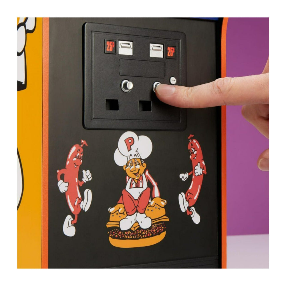 Numskull Official Data East BurgerTime Quarter Size Wooden Arcade Cabinet