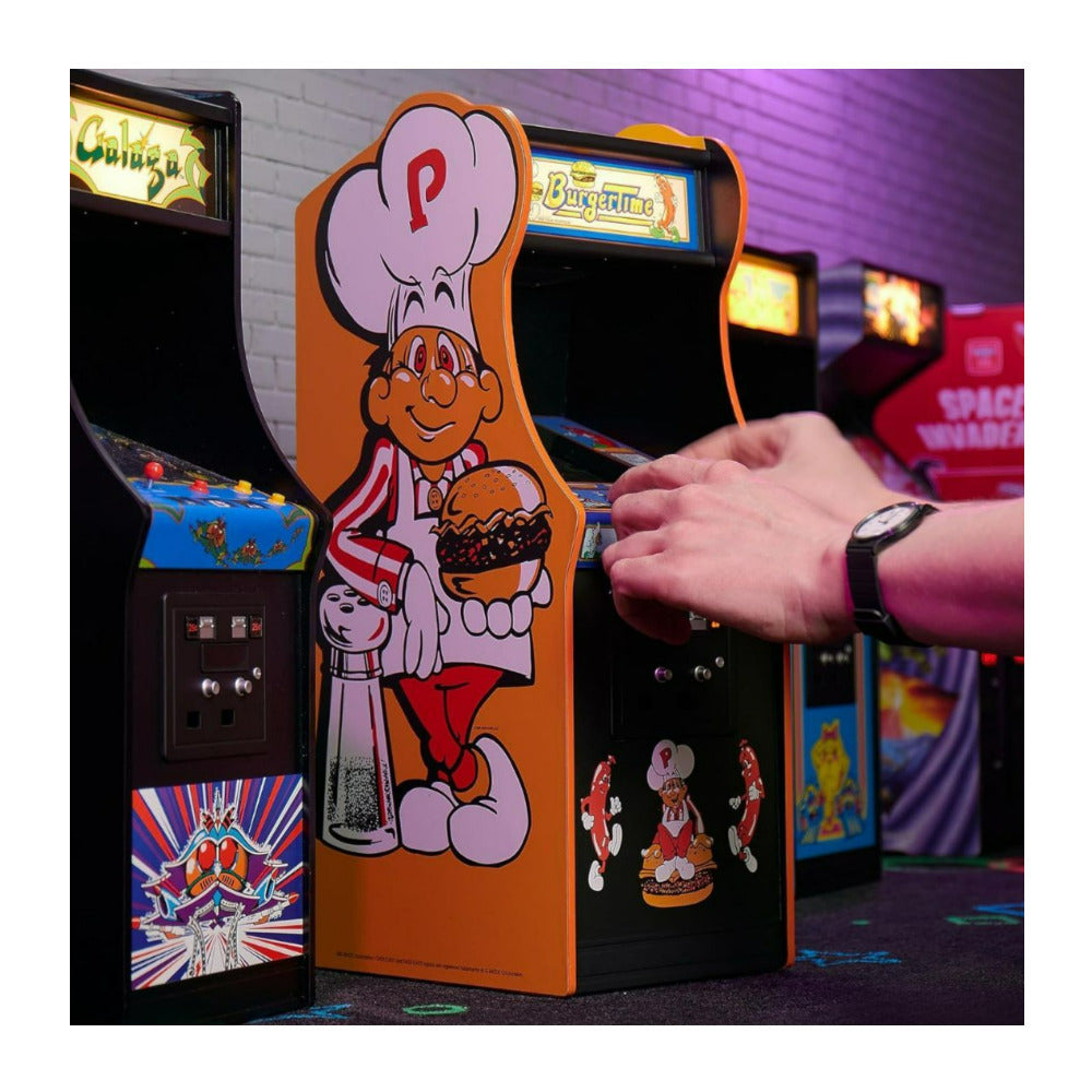 Numskull Official Data East BurgerTime Quarter Size Wooden Arcade Cabinet