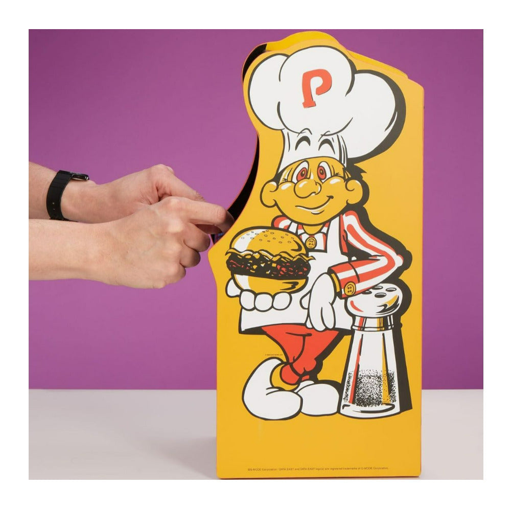 Numskull Official Data East BurgerTime Quarter Size Wooden Arcade Cabinet