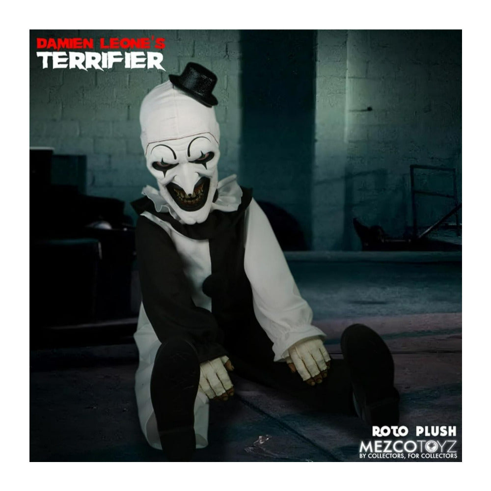 Mezco Terrifier Art The Clown Roto Plush 18 Inch Soft Doll