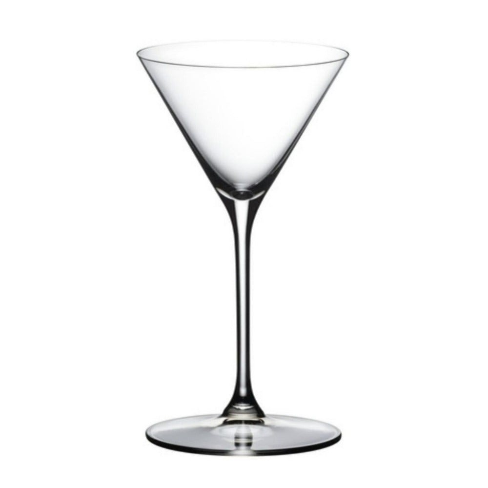 RIEDEL Grape Martini and Cocktail Diamond Shaped 2 Pack Crystal Clear Glass