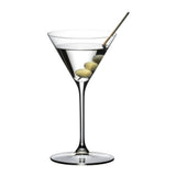 RIEDEL Grape Martini and Cocktail Diamond Shaped 2 Pack Crystal Clear Glass