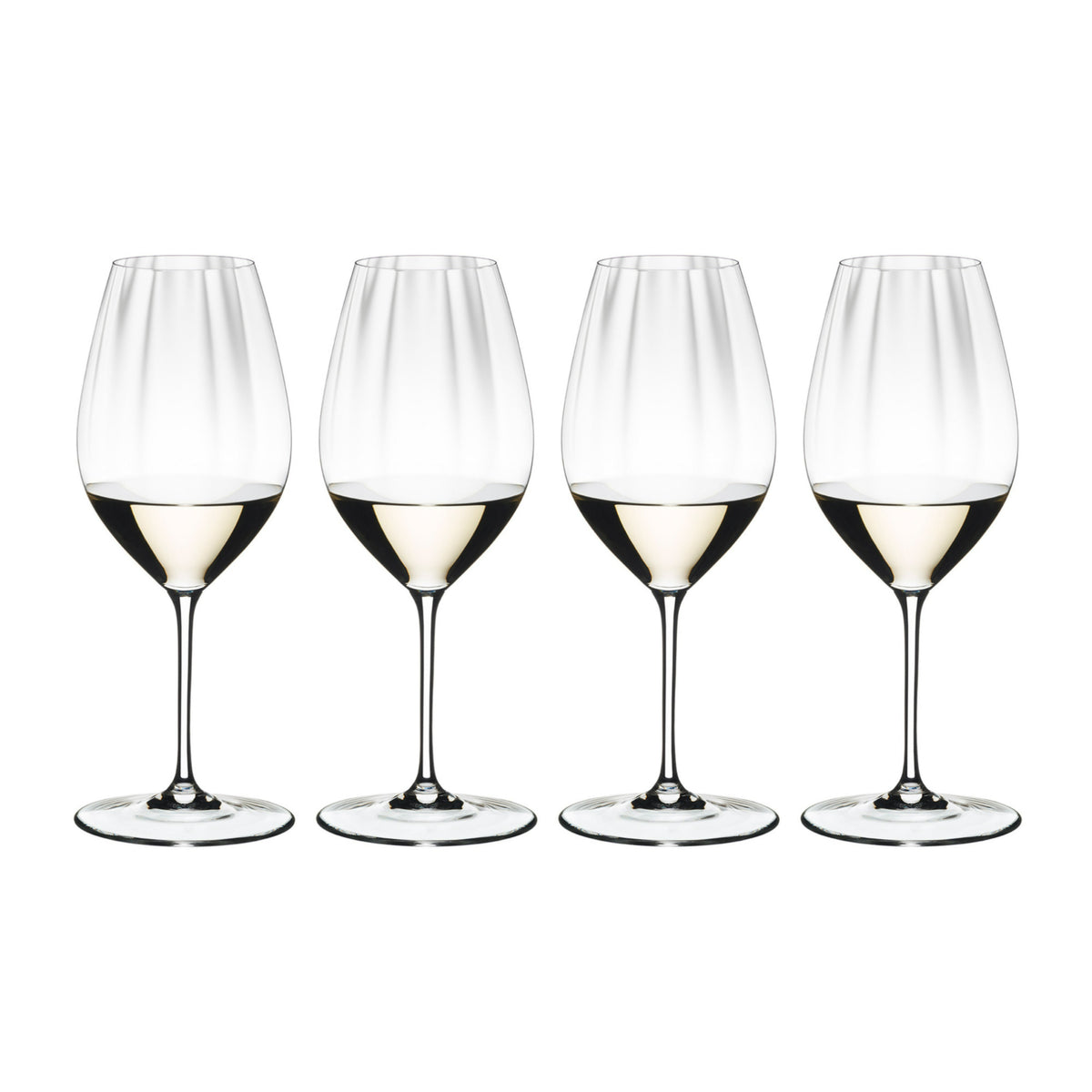 RIEDEL Performance Riesling Fruit Forward White Wine Crystal Clear Glass 4 Pack (Open Box)