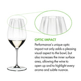RIEDEL Performance Riesling Fruit Forward White Wine Crystal Clear Glass 4 Pack
