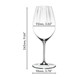 RIEDEL Performance Riesling Fruit Forward White Wine Crystal Clear Glass 4 Pack