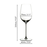 RIEDEL Veritas Riesling and Zinfandel 4 Pack Clear Glass with Mosel Decanter