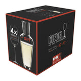 RIEDEL Veritas Riesling and Zinfandel 4 Pack Clear Glass with Mosel Decanter