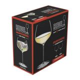 RIEDEL Grape Chardonnay and Gin Tonic 2 Pack Clear Glass with Wide Bowl