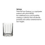 RIEDEL Dishwasher Safe 2 Pack Clear Resort Retail Double Rocks Tumbler