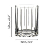 RIEDEL Dishwasher Safe 2 Pack Clear Resort Retail Double Rocks Tumbler