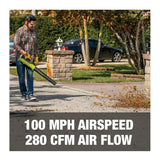 Sun Joe 24V TB LTE 24 Volt Cordless Compact Turbine Jet Blower with 350W Motor