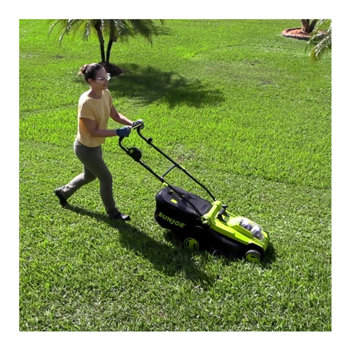 Sun Joe 48 Volt 670W Cordless Mulching Walk Behind Lawn Mower (24V-X2-17LM)